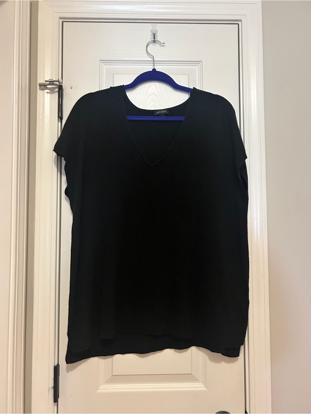 J. Jill Black V-Neck Sleeveless Sweater